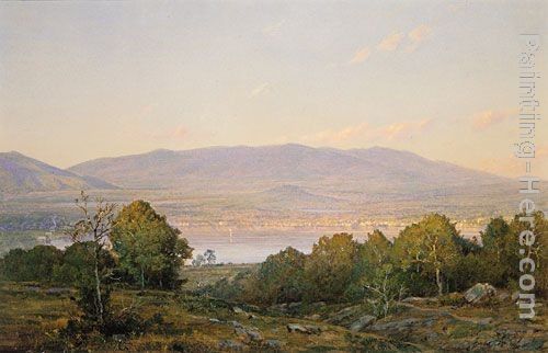 William Trost Richards Sundown at Centre Harbor, New Hampshire